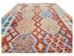 Gorgeous Afghan Wool Kilim – Handwoven Rug 202 x 152 CM - Image 5