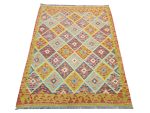 Stunning Afghan Handwoven Kilim – Wool Rug 193 x 149 CM - Image 3
