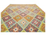 Stunning Afghan Handwoven Kilim – Wool Rug 193 x 149 CM - Image 5
