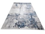 Turkish Navy Blue & Grey Abstract Machine Made Carpet 340x240cm - Image 3