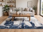 Modern Grey navy Carpet