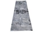 2 Metre Modern Grey Runner Carpet