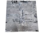 Modern Turkish Grey Abstract Machine Made Runner Rug 200x80cm - Image 5