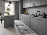 2 Metre Modern Grey Runner Carpet