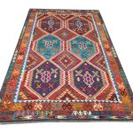 Stunning fine Quality Afghan Handwoven Kilim – Wool Rug 290 x 211 cm