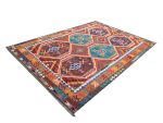 Stunning fine Quality Afghan Handwoven Kilim – Wool Rug 290 x 211 cm - Image 4