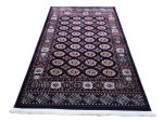 Turkish Navy Blue Oriental Machine Made Carpet 180x120cm - Image 3