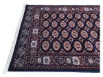 Turkish Navy Blue Oriental Machine Made Carpet 180x120cm - Image 6