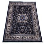 Navy Machine Made Carpet - Size: 170x120cm