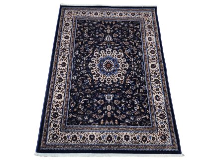 Navy Machine Made Carpet - Size: 170x120cm