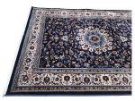 Turkish Navy Beige Persian Style Machine Made Carpet 170x120cm - Image 6
