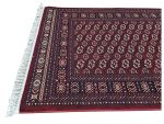 Stunning Turkish Maroon Bukhara Machine Made Carpet 180x120cm - Image 5