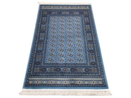 Blue Bukhara MAchine Made Carpet - 180x120cm