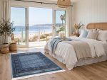 Blue Bukhara MAchine Made Carpet - 180x120cm