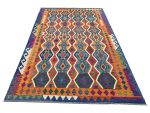 Incredible Colorful Afghan Choubi Kilim – Handmade Rug - 291 x 198 cm - Image 3
