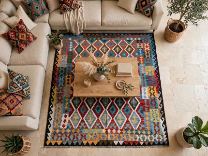 3x2 Afghan Choubi Kilim