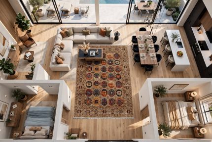 Large Ariana Handknotted Carpet