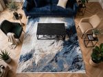 Modern Grey Blue carpet - Size 290x200cm (2x3meter)