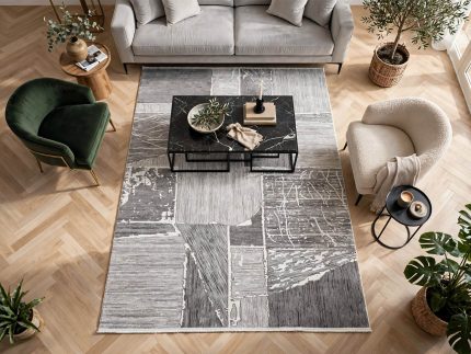 Modern Grey Carpet - Size: 290x200cm (2x3meter)