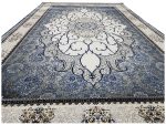 Turkish Persian Design Machine Made Carpet 290 x 200 CM – Blue & Cream Rug - Image 5