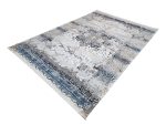 Beautiful Turkish Vintage Design Machine Made Rug 290 x 200 CM – Grey & Navy Carpet - Image 4