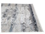 Beautiful Turkish Vintage Design Machine Made Rug 290 x 200 CM – Grey & Navy Carpet - Image 5