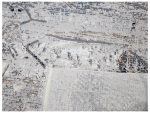 vintage carpet navy grey- 290x200 cm
