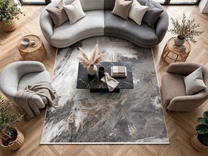 Turkish Grey Modern carpet - size" 290x200cm