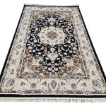 Stunning Persian Design Machine Made Carpet 290 x 200 CM – Navy & Cream Rug