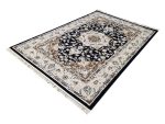 Stunning Persian Design Machine Made Carpet 290 x 200 CM – Navy & Cream Rug - Image 3