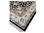 Stunning Persian Design Machine Made Carpet 290 x 200 CM – Navy & Cream Rug - Image 4