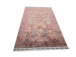 Burgundy rose color Afghan Handmade Carpet passage - 153x100 cm - Image 2