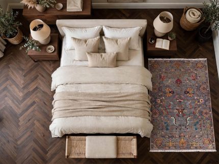 Grey Handknotted Carpet
