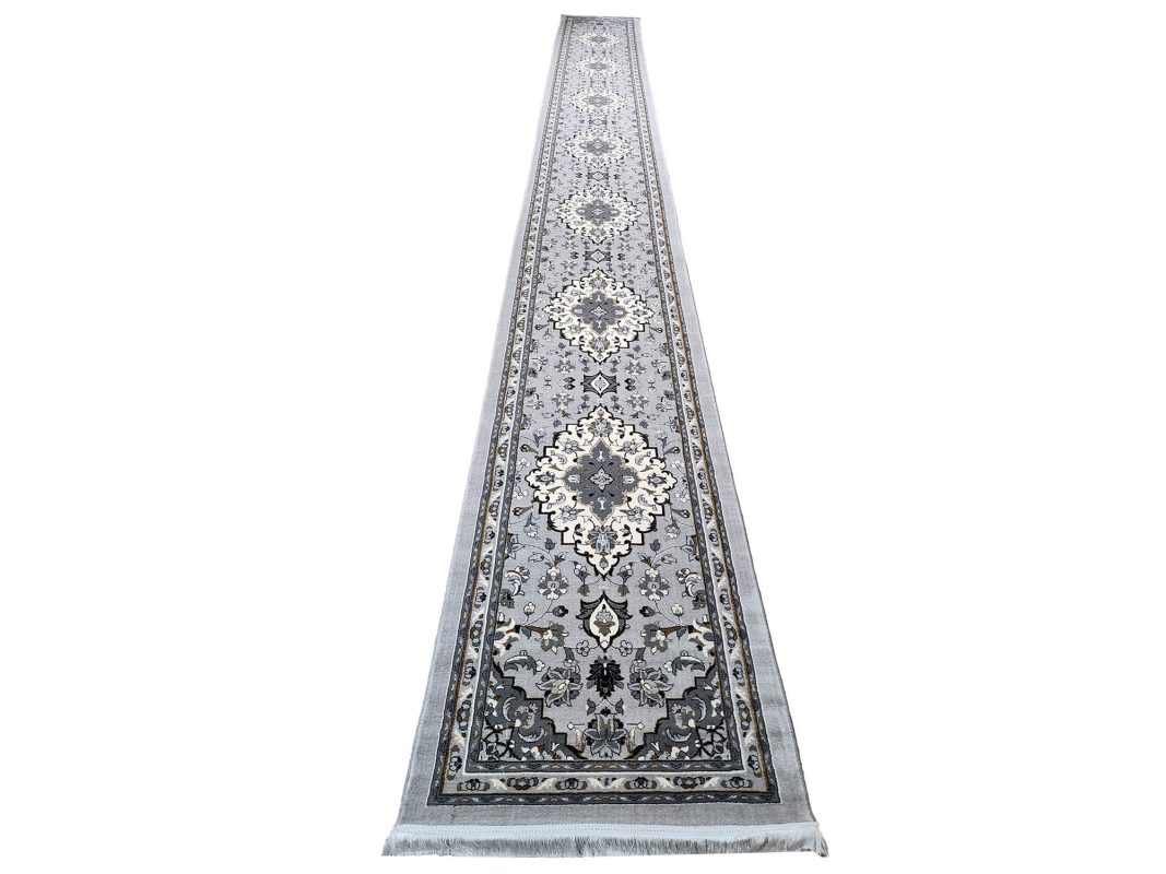 8 meter persian grey passage runner carpet