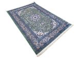 Persian Green Nain Design Machine Made Carpet 230x160cm - Image 4
