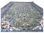 Persian Green Nain Design Machine Made Carpet 230x160cm - Image 5
