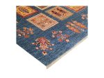 Fine blue Afghan Ariana Handmade Carpet - 301 x 211 cm - Image 5
