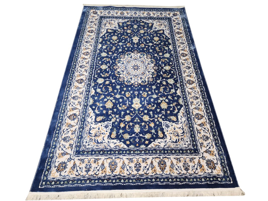Persian NAvy Nain Carpet - 275x160 cm