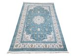 turquoise blue persian carpet - 230x160cm