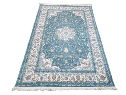 turquoise blue persian carpet - 230x160cm