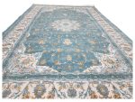 Persian Blue Nain Design Machine Made Carpet 230x160cm - Image 4