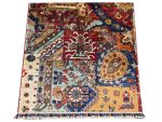 Stunning Patchwork design Ariana Handmade Carpet- 122 x 81 cm - Image 3