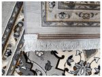 Persian Grey Bedside Carpet - size: 120x80 CM