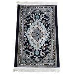 Persian Navy Bedside Carpet - size: 120x80 CM