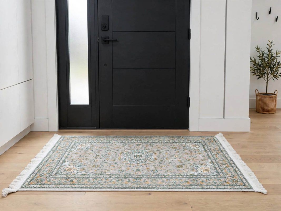Persian Beige Bedside Carpet - size: 120x80 CM