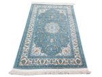 Stuninng Nain Persian Blue Carpet 120x80cm – Machine Made Rug - Image 3