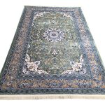 Gorgeous Green Persian Kashan Carpet – 300 x 200 cm