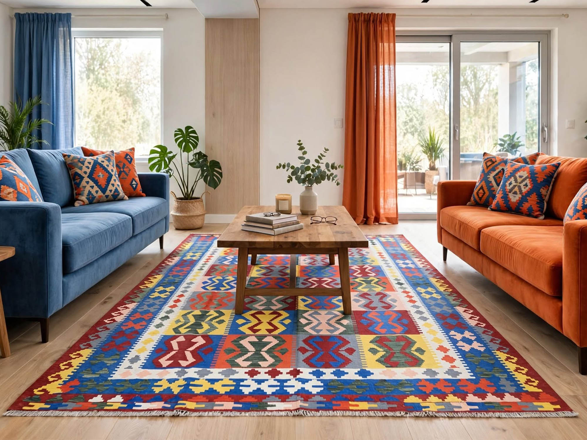 Afghan Choubi Kilim - 299x203cm