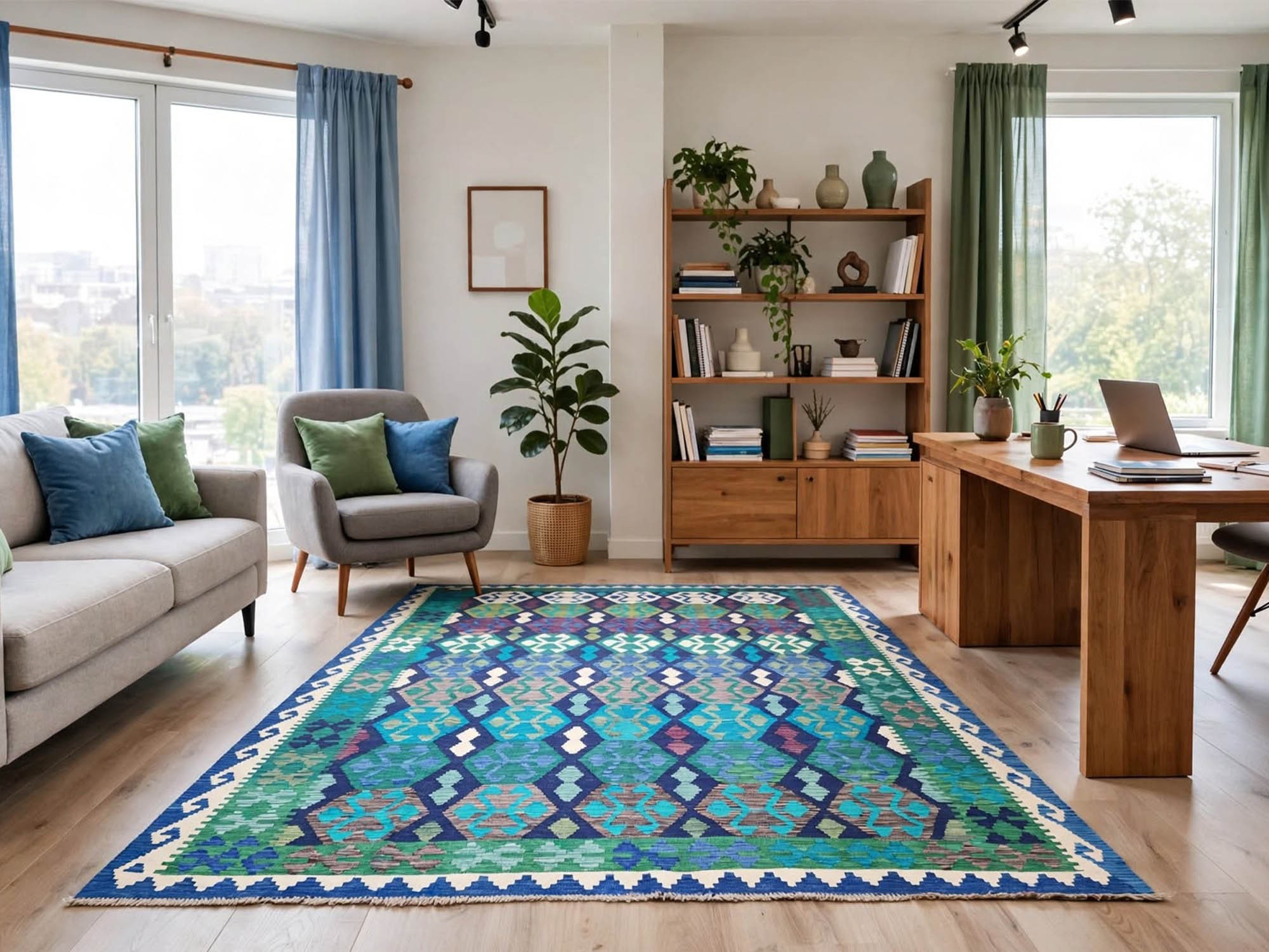 Afghan Choubi Kilim - 297x204cm
