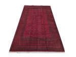 Beautiful Red Afghan Bukhara Design Carpet 291x205 cm